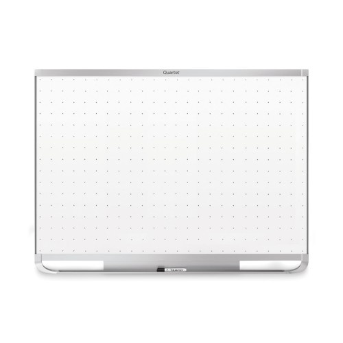 Quartet Prestige 2 Magnetic Total Erase Whiteboard, 48x36, White Surface, Graphite Fiberboard/Plastic Frame