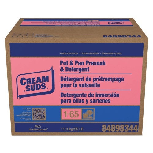 Cream Suds Manual Pot and Pan Presoak and Detergent without Phosphate, Baby Powder Scent, 25 Lb Box