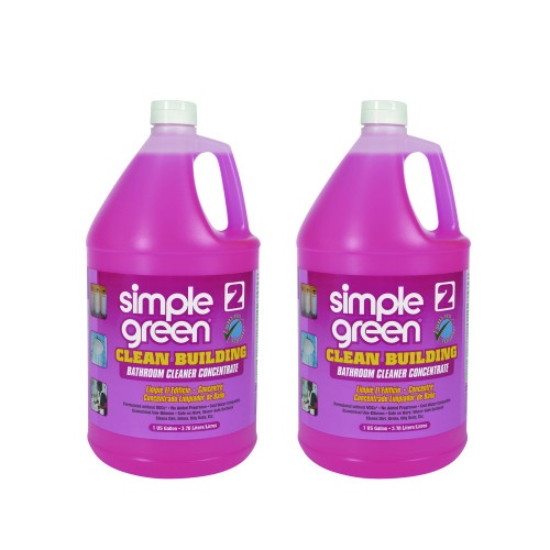 Simple Green Clean Building Bathroom Cleaner Concentrate, Unscented, 1 Gal Bottle, 2/Carton