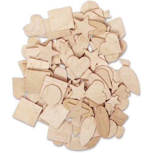 Creativity Street Natural Wood Shapes Set