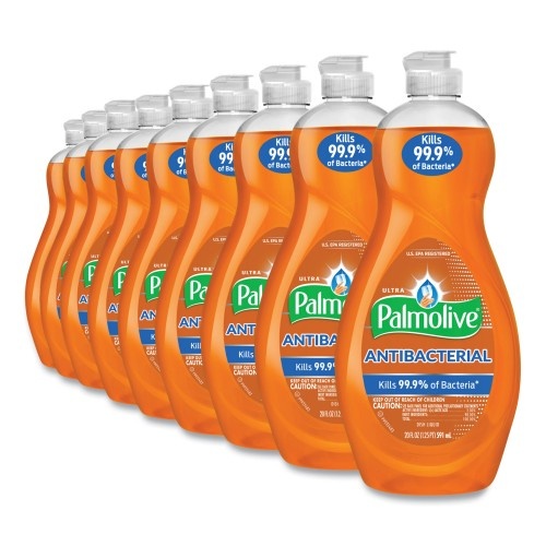 Palmolive Ultra Antibacterial Dishwashing Liquid, 20 Oz Bottle, 9/Carton