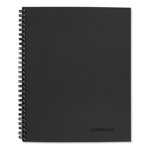 Cambridge Wirebound Guided Action Planner Notebook, 1-Subject, Project-Management Format, Dark Gray Cover, 11 x 8.5 Sheets