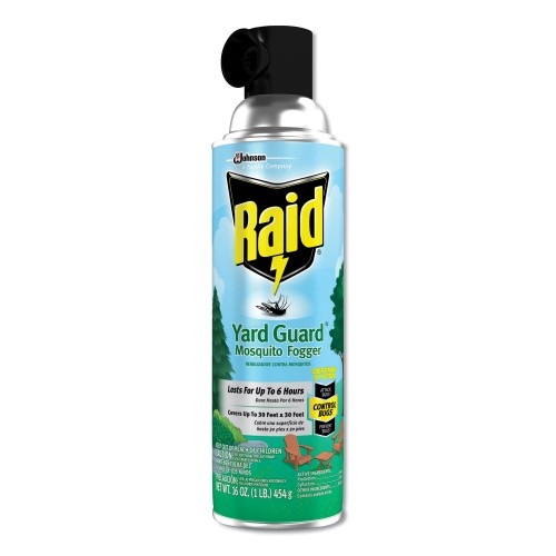 Raid Yard Guard Fogger, 16 Oz Aerosol Spray, 12/Carton