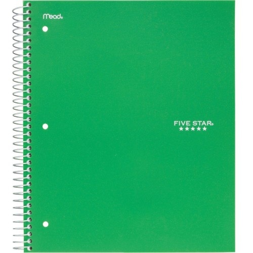 Acco Five Star College Ruled 3 - Subject Notebook - Letter