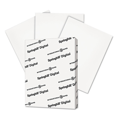 Springhill Digital Index White Card Stock, 92 Bright, 110 lb Index Weight, 8.5 x 11