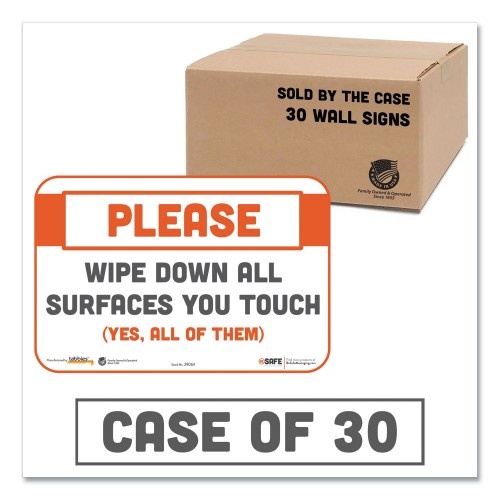 Tabbies BeSafe Messaging Repositionable Wall/Door Signs