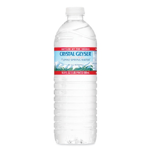 Crystal Geyser Alpine Spring Water, 16.9 Oz Bottle, 35/Carton, 54 Cartons/Pallet