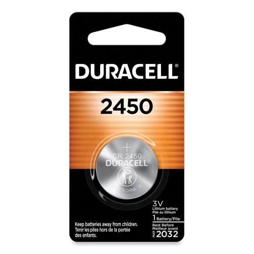 Duracell Lithium Coin Batteries, 2450, 36/Carton