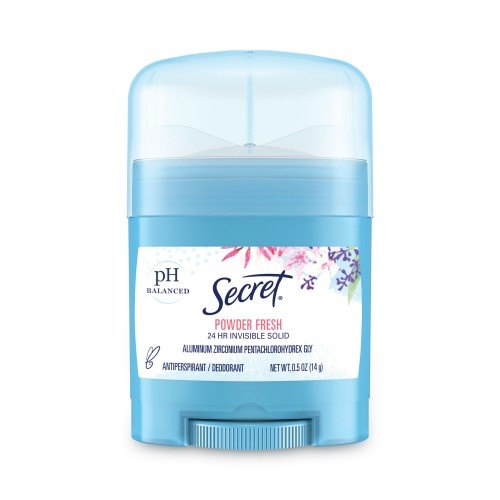 Secret Invisible Solid Anti-Perspirant and Deodorant, Powder Fresh, 0.5 Oz Stick