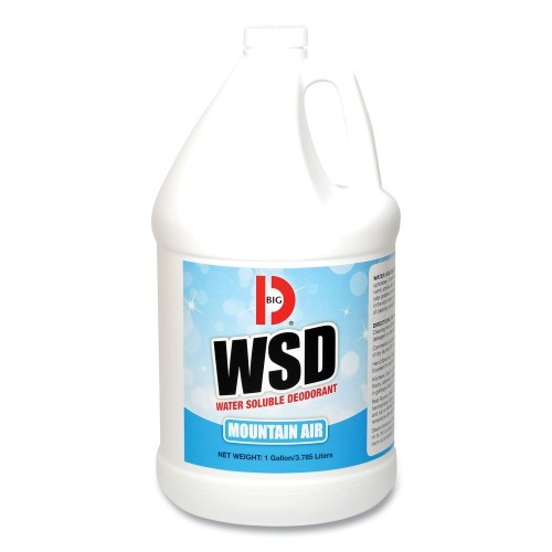 Big-D Water-Soluble Deodorant, Mountain Air, 1 Gal Bottle, 4/Carton