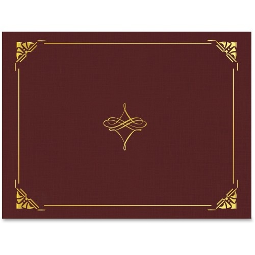 Franklincovey Geographics Letter Recycled Certificate Holder in Cordova Gold