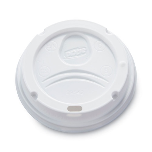 Dixie White Dome Lid Fits 10 oz to 16 oz Perfectouch Cups, 12 oz to 20 oz WiseSize Cups