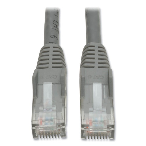 Tripp Lite Cat6 Gigabit Snagless Molded Patch Cable, 50 Ft, Gray