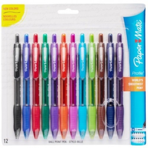 Paper Mate Profile Ballpoint Pen: Smooth Writing, Vibrant Ink Colors, and Comfortable Grip