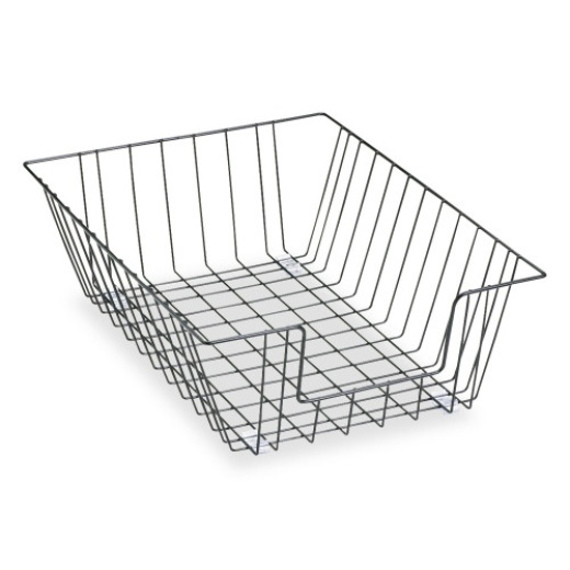 Fellowes Wire Desk Tray Organizer, 1 Section, Legal Size Files, 12" X 16.5" X 5", Black