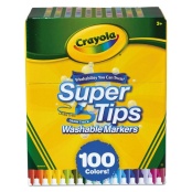 Washable Super Tips Markers, Fine/Broad Bullet Tips, Assorted
