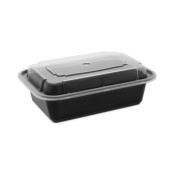 Pactiv EarthChoice Pet Hinged Lid Deli Container, 12 oz, 4.92 x 5.87 x 1.89, Clear, 200/Carton