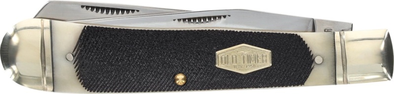 Schrade Old Timer Genuine Bone Large Gunstock Trapper Folding Pocket k
