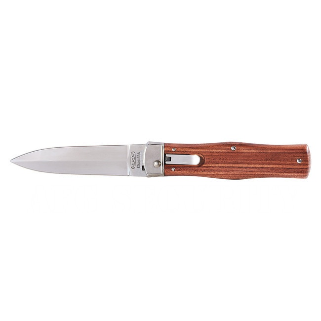 Mikov Predator Cocabola Wood Handle With Stainless Blade