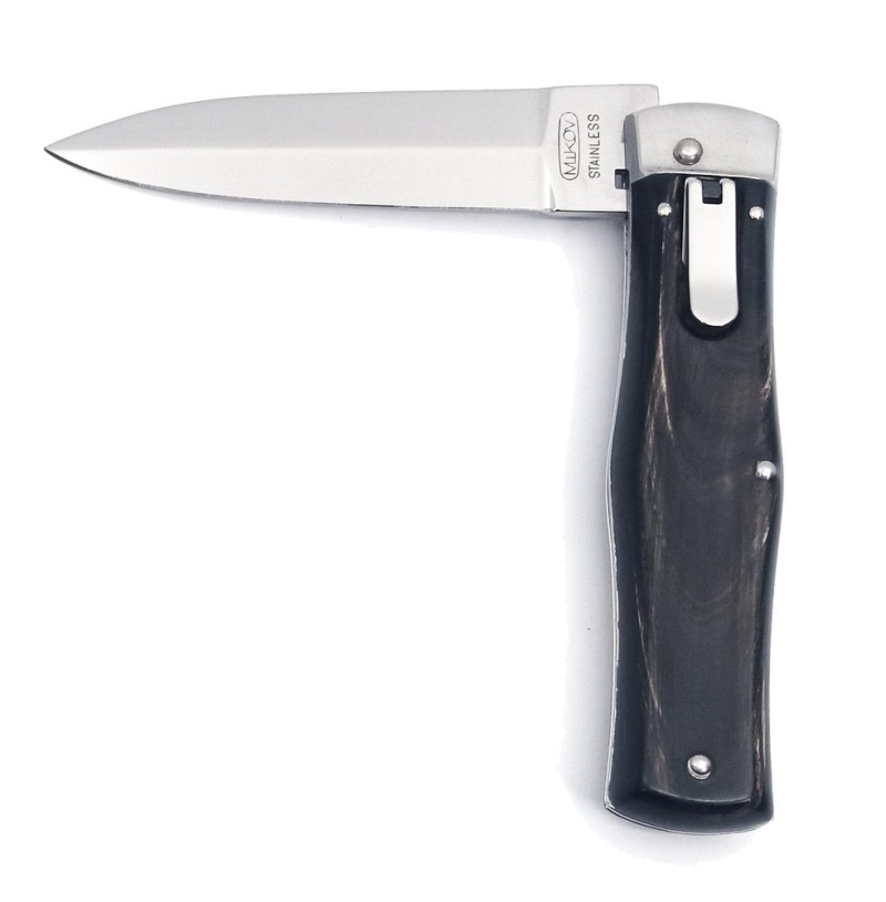 Mikov Predator Buffalo Horn Handle With Stainless Blade