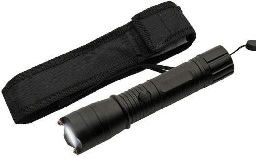 7" Black Kwik Force Flashfire Stun Gun