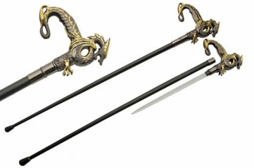 36 Inch Dragon Cane Sword