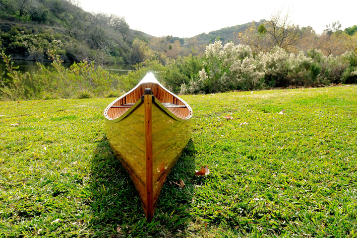 Wooden Canoe With Ribs 18 Ft