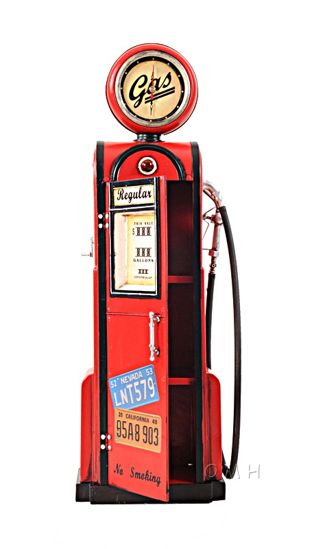 Gas Pump W/Clock 1:4
