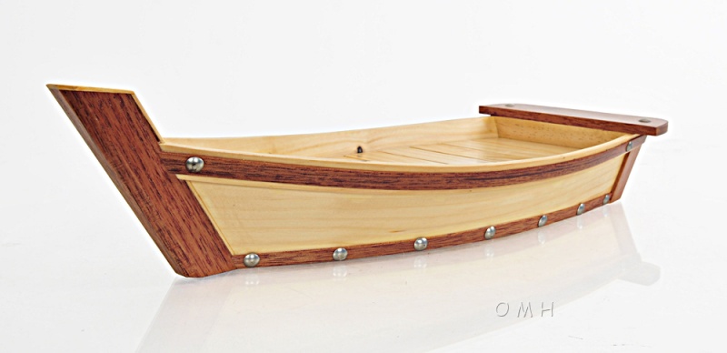 Wooden Sushi Boat Serving Tray Small