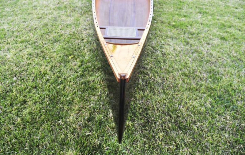 Wooden Canoe Dark Stained Finish 18 Ft