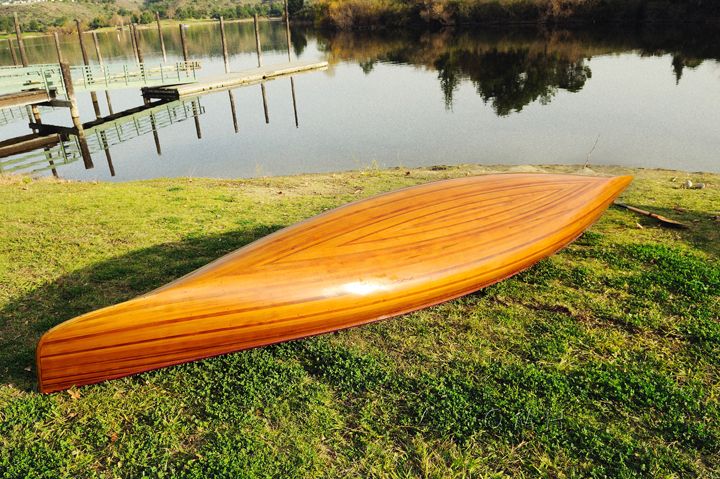 Wooden Canoe With Ribs 18 Ft