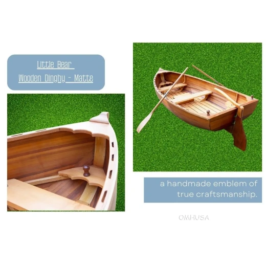 Little Bear Wooden Dinghy Matte Finish