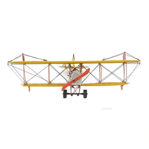 1918 Yellow Curtiss JN-4 1:24 Scale Model