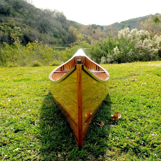 Wooden Canoe With Ribs 18 Ft
