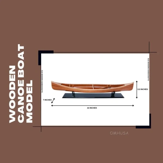 Canoe Model - A Masterpiece of Wooden Boat Craftsmanship