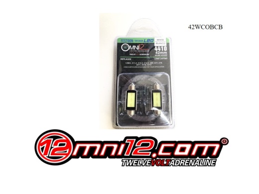 Interior LED Pair 42Mm COB LED Festoon Style Bulbs CANBUS - Omni12