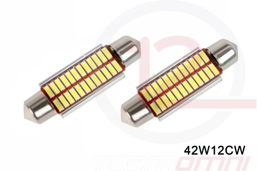 42Mm 24 Smd 4014 Canbus Led Bulbs - Omni12