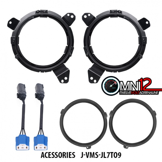 Omni12 Jeep World Mounting Bracket For Retrofit 7" Hl To 9" Jl 2018+ Hl