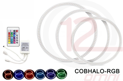 Omni12 Led Halo Ring Kit Cob Style Multicolor / Single Color 60Mm-160Mm- Cobhalo