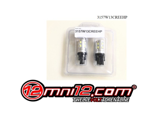 Omni12 3157 White Cree High Power Chips - Interior LED Pair T18 Switchbacks