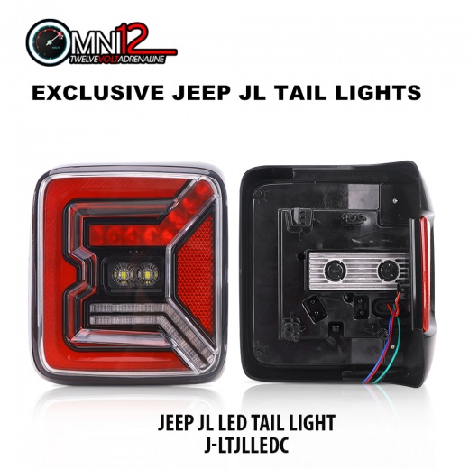 Jeep World Clear Color Jeep JL LED Tail Lights - Omni12