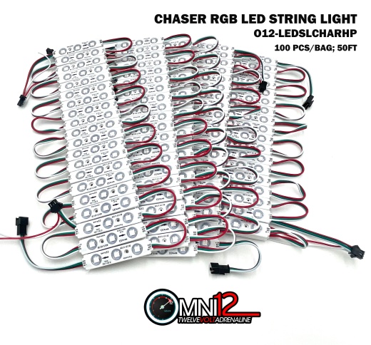 Omni12 Chaser RGB String LED Lights - 50FT, 100pcs