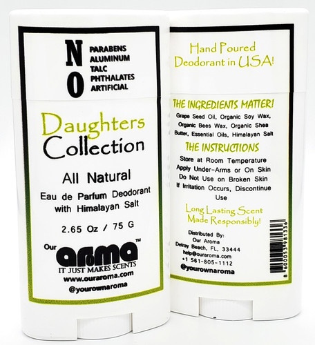 Aroma Daughters Collection 2.65 Oz All-Natural Deodorant Set Of 2