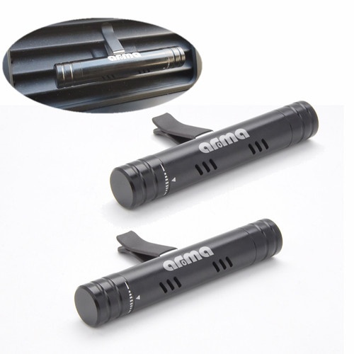 Aroma Car Vent Clip Cylindrical Essential & Fragrance Oil Diffuser- 2 Pack