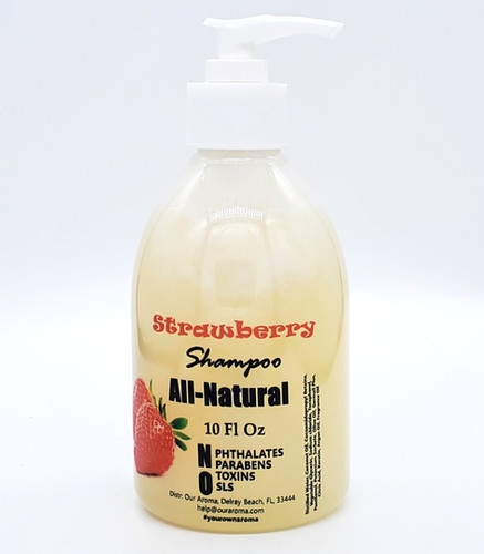 Our Aroma Strawberry Ltd Edition All Natural Shampoo With Keratin & Ar