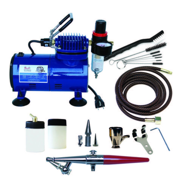 Paasche H-100D Single Action Airbrush and Compressor Package