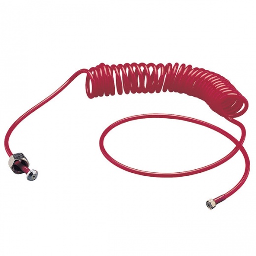 10 Foot Coil Air Hose with Couplings