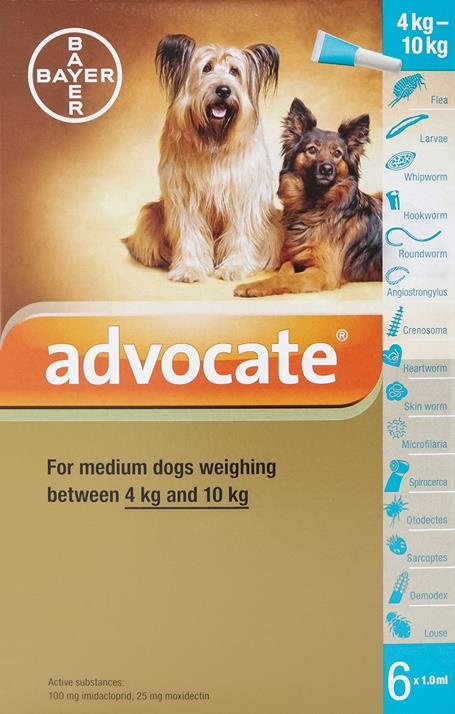 Advocate Dogs 8.8-22Lbs (4-10Kg) - 6 Pack