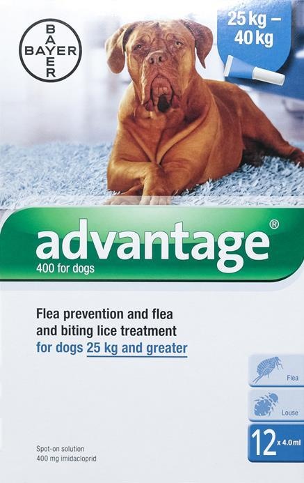 Advantage Blue Dogs Over 55Lbs (25Kg) - 12 Pack