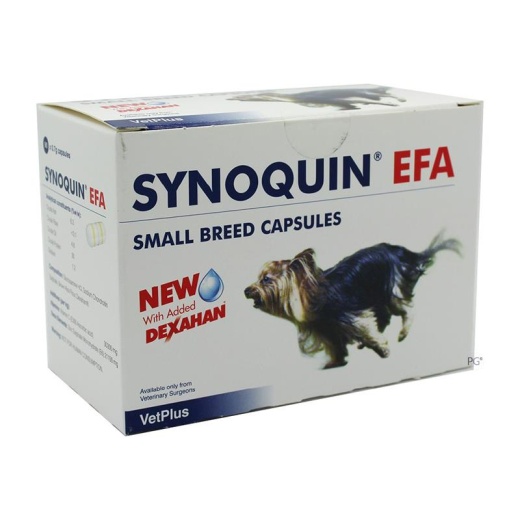 Synoquin Efa Capsules for Small Dogs Under 20 Lbs (10 Kg) - 90 Pack by Vetplus